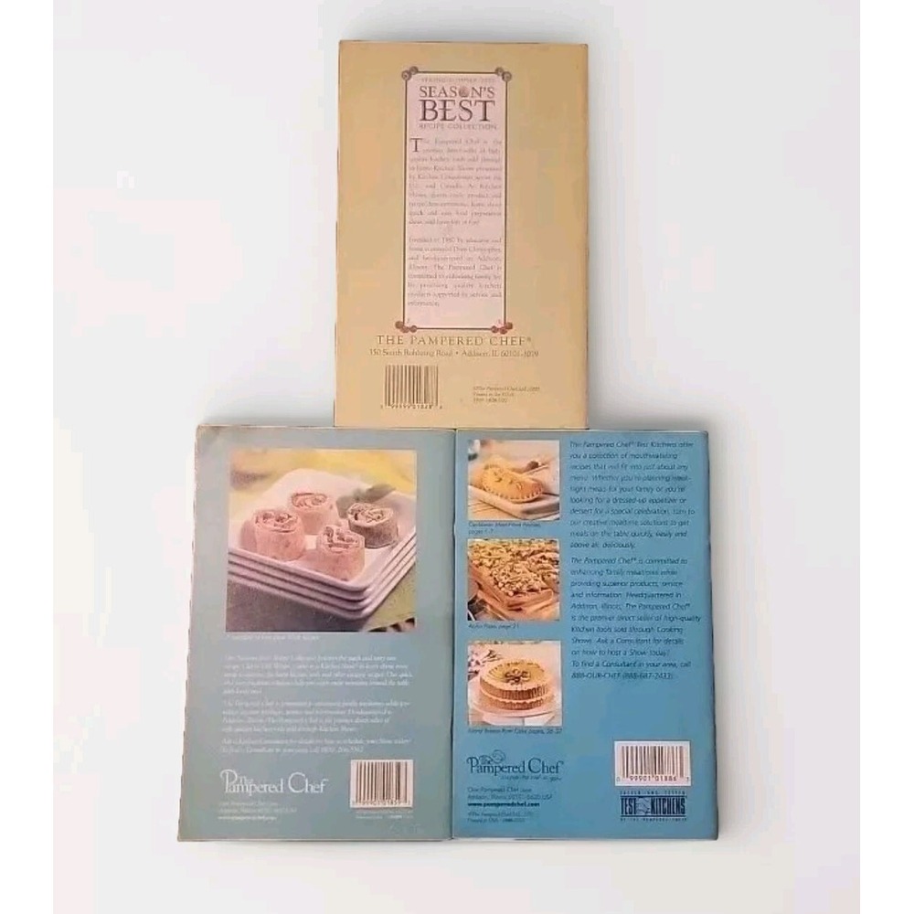 The Pampered Chef Season's Best Recipe Books Spring/Summer‎ 2000, 2004, And 2007 - Picture 2 of 2